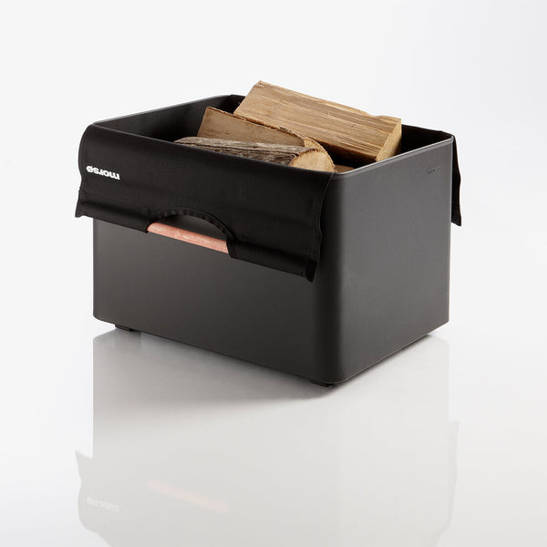 MORSØ FIREWOOD BOX WITH CANVAS CARRIER - Heritage Morsø
 - 1
